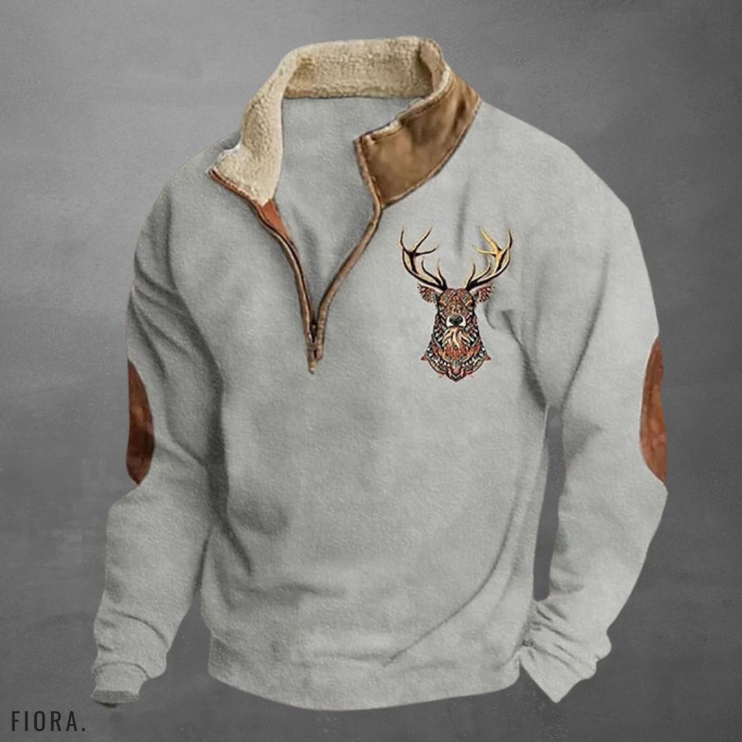 FIORA | Stiilne tõmblukuga pullover