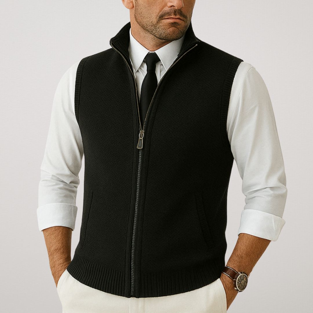 FIORA | Kootud varrukateta vest