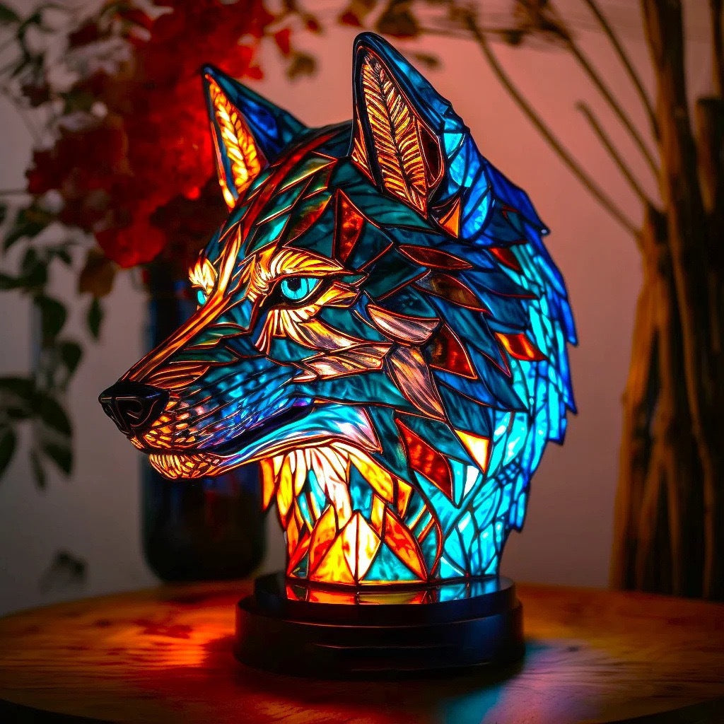 GLOWWOLF | Elegantne vitraaž-hundilamp