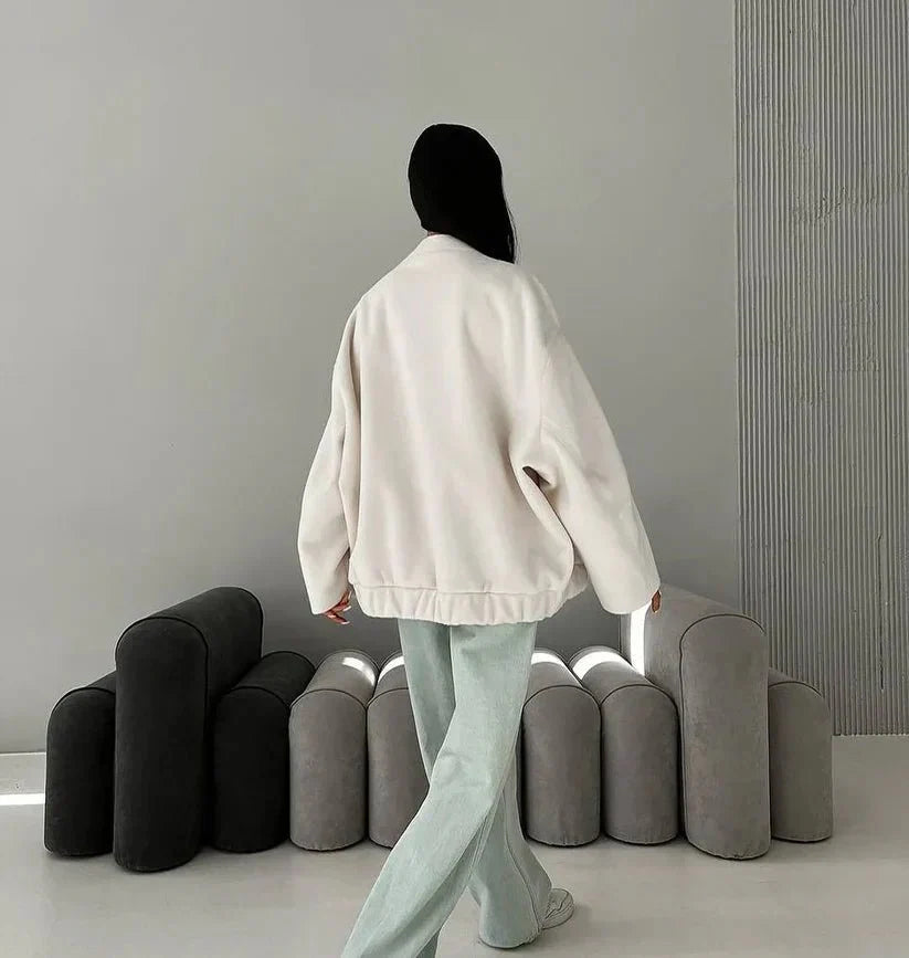 FIORA | Button Bomber Jacket