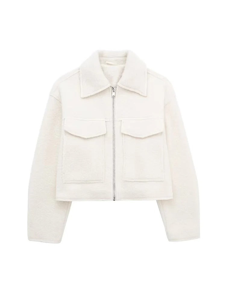 FIORA | Luksuslik lühike villane jakk