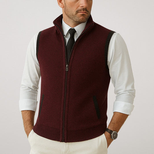 FIORA | Kootud varrukateta vest