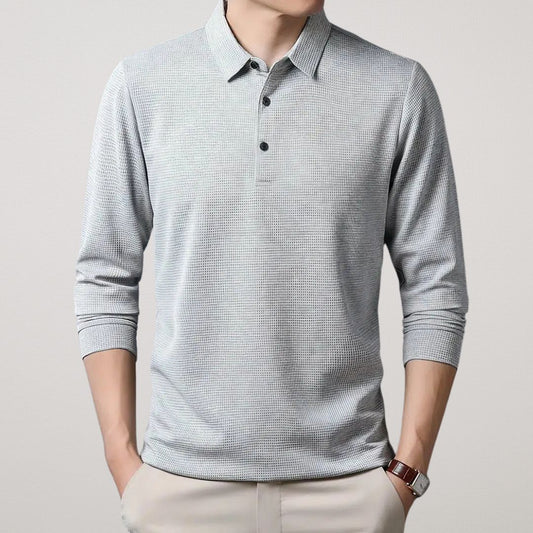 FIORA | Pikkade varrukatega puuvillane polosärk