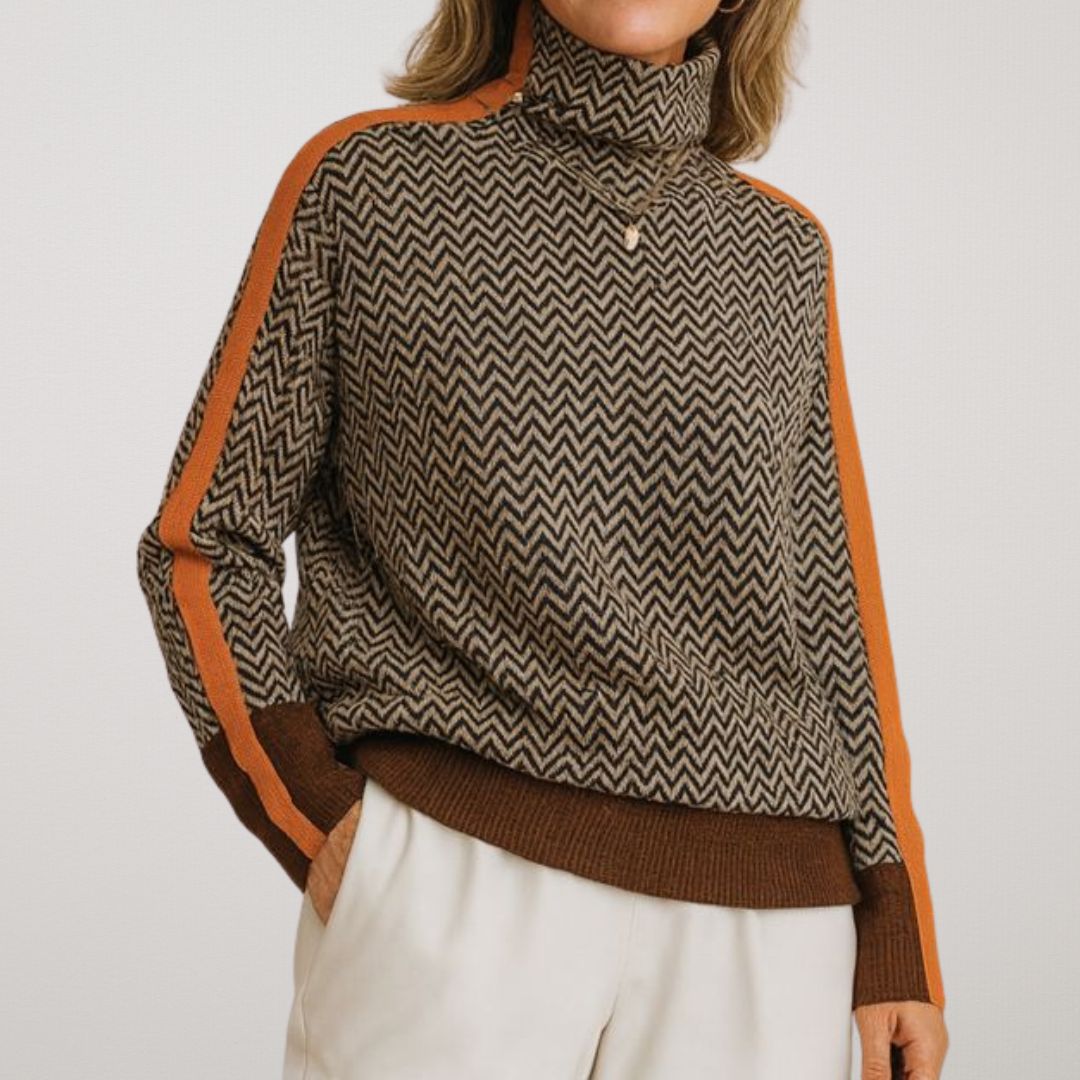 HELMI | Elegant Contrast Sweater