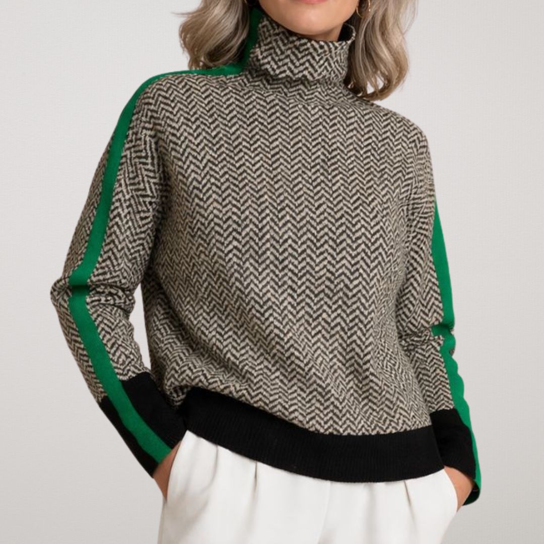 HELMI | Elegant Contrast Sweater