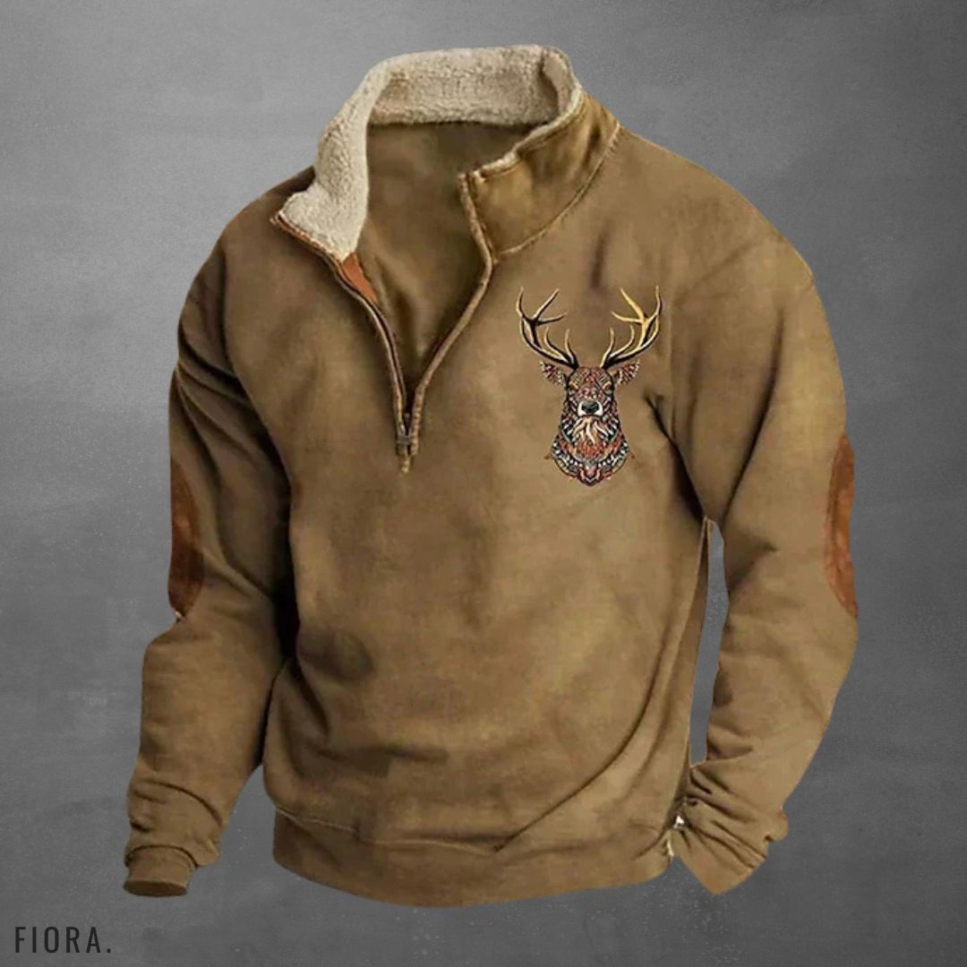 FIORA | Stiilne tõmblukuga pullover