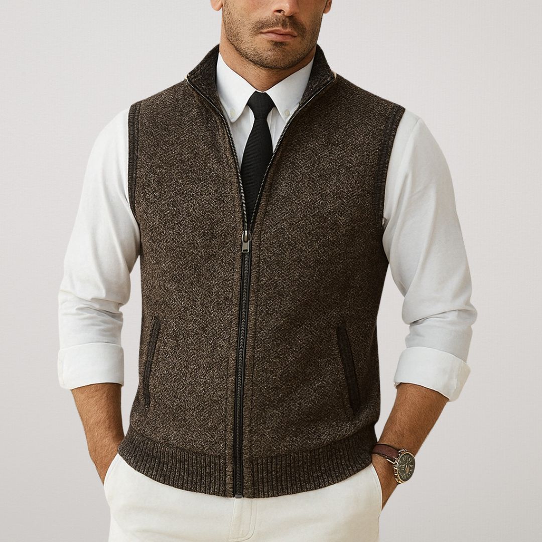 FIORA | Kootud varrukateta vest