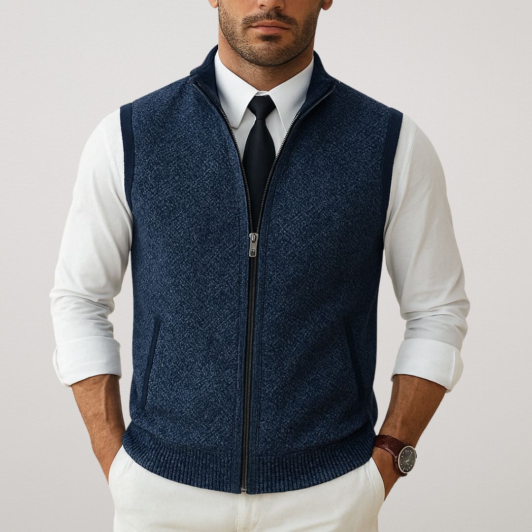 FIORA | Kootud varrukateta vest