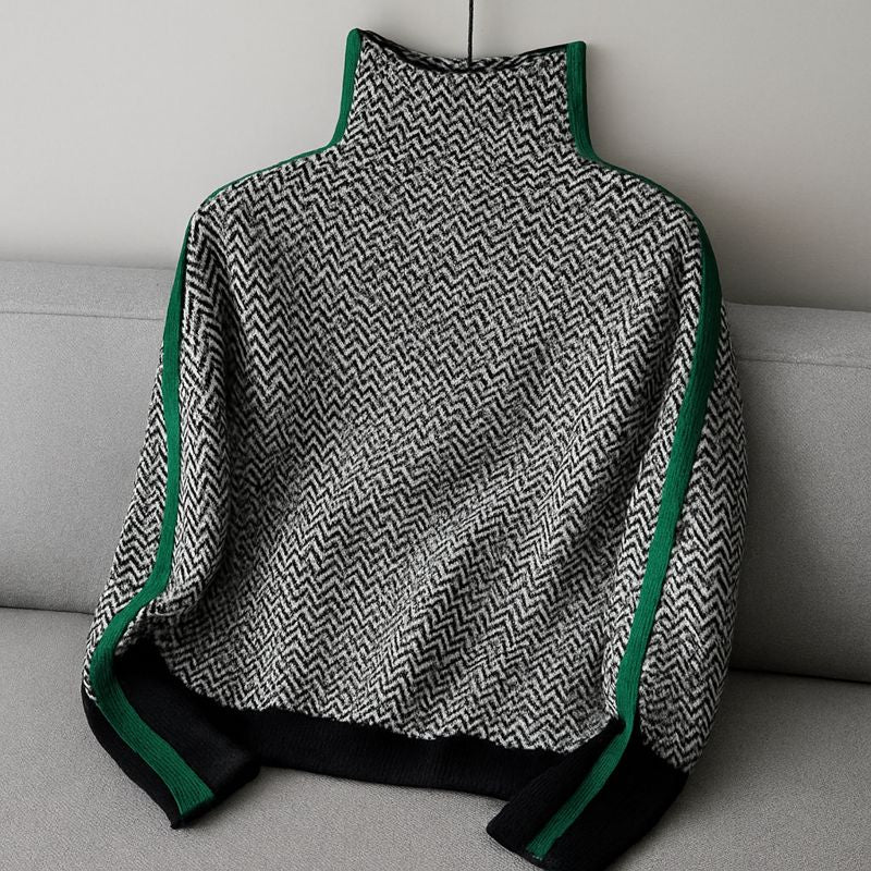 HELMI | Elegant Contrast Sweater