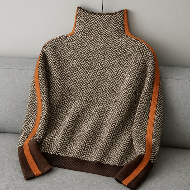 HELMI | Elegant Contrast Sweater