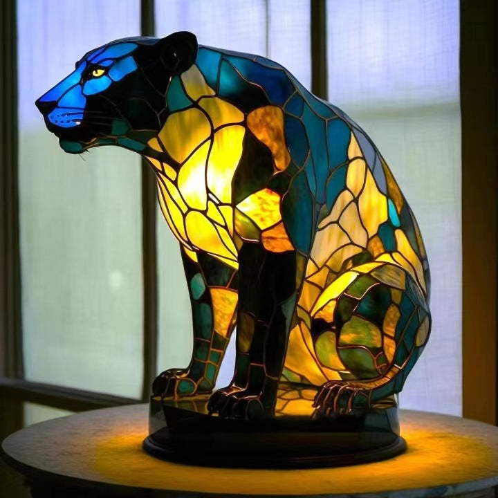 GLOWANIMAL | Hubane vitraažlamp Panther