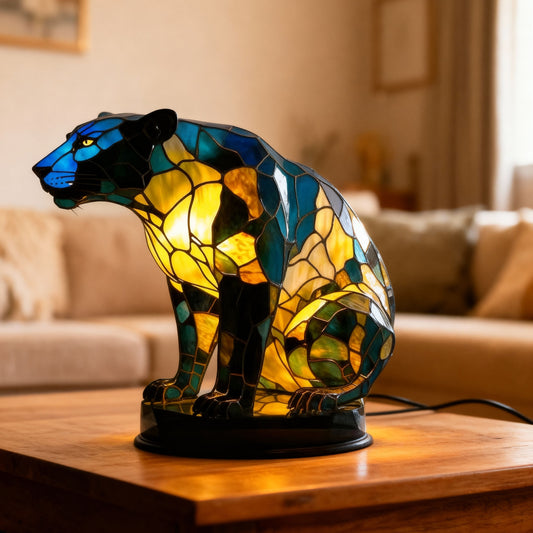GLOWANIMAL | Hubane vitraažlamp Panther