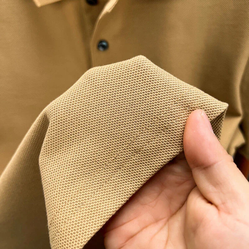 Vabaaja suvine puuvillane hingav polosärk