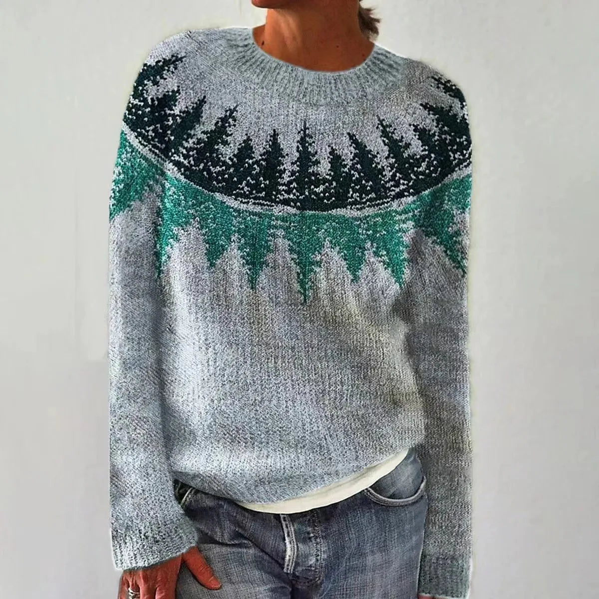 FIORA | Patchwork-kangast pullover