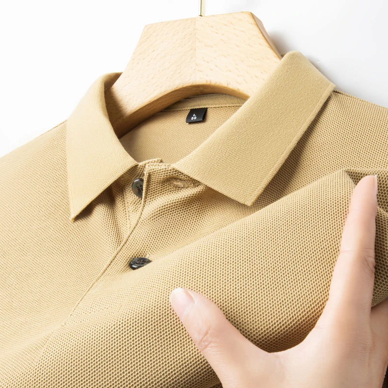 Vabaaja suvine puuvillane hingav polosärk