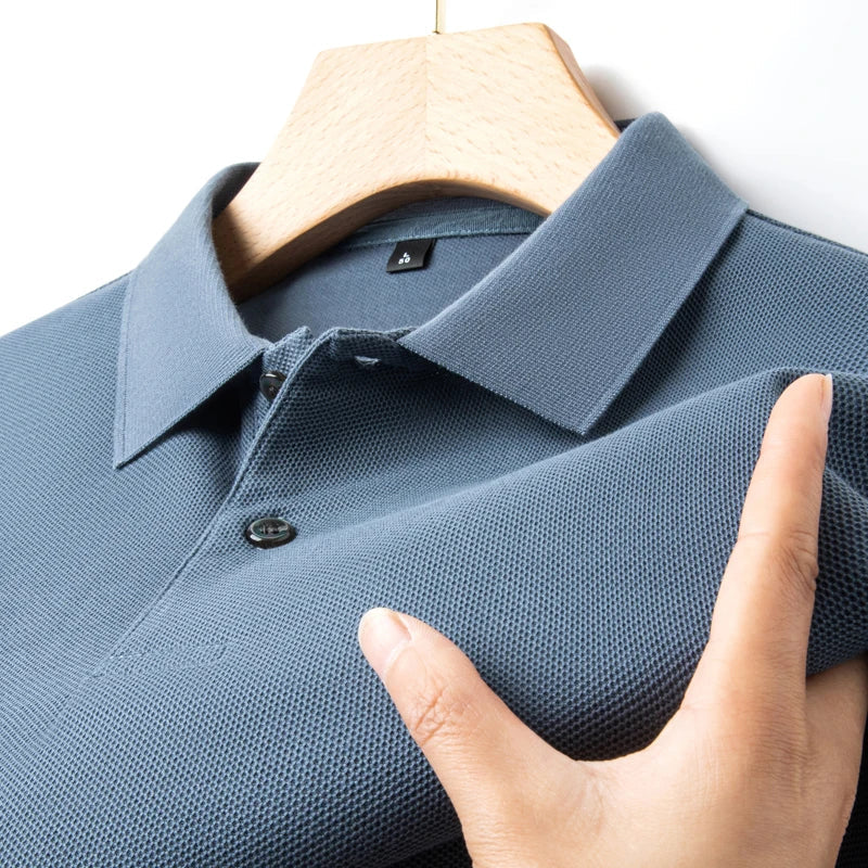 Vabaaja suvine puuvillane hingav polosärk