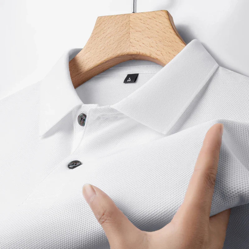 Vabaaja suvine puuvillane hingav polosärk